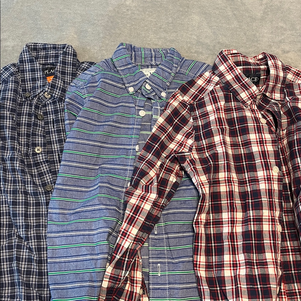 Boys Children’s Place  Plaid Button-Up Shirt